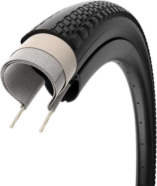Pirelli Cinturato Gravel RH P-Line, Gravel Tire, 700x40C, Folding, Tubeless Ready, SpeedGrip, TechWALL, 60TPI, Black