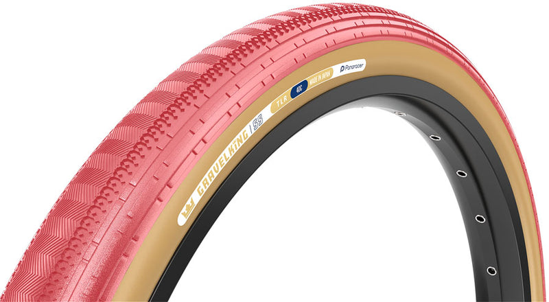 Load image into Gallery viewer, Panaracer GravelKing SS Tubeless Folding Gravel Tire 700x45 Sakura/Brown - Durable, High-Performance, Puncture-Resistant, Limited Edition
