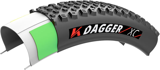 Kenda Dagger Tire - 29 x 2.40, Tubeless, Folding, Black, XC, K-Series