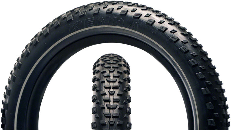 Load image into Gallery viewer, Pack of 2 Kenda Booster Tire - 20 x 3.3, Clincher, Wire, Black/Reflective, 30tpi, KS
