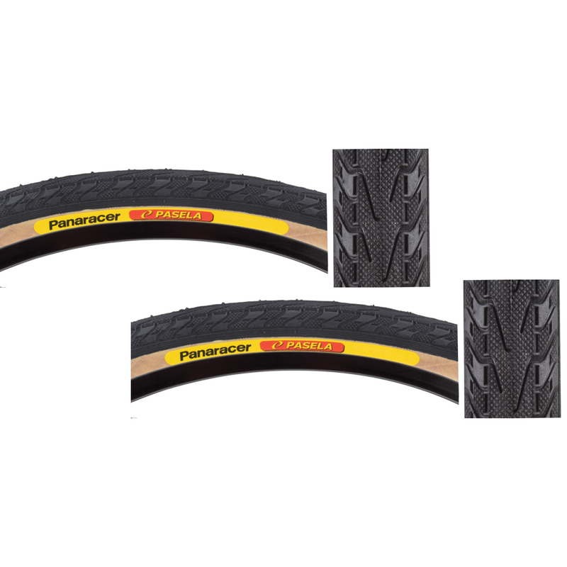Load image into Gallery viewer, Panaracer-Pasela-Tire-700c-35-Wire-TR2312PO2-Wire-Bead-Tires
