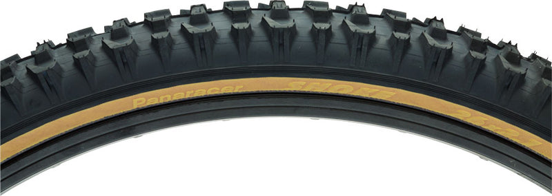 Load image into Gallery viewer, Premium 26" Mountain Bike Tire Bundle - Panaracer Dart &amp; Smoke Clincher Folding Tires with 3D Multi-Angle Knobs, 60 TPI, Black/Tan, Durable Performance &amp; Cornering Traction
