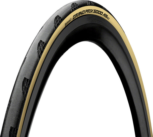 Pack of 2 Continental Grand Prix 5000 All Season TR Tire - 700 x 25, Tubeless, Folding, Black/Cream, BlackChili, Vectran Breaker,