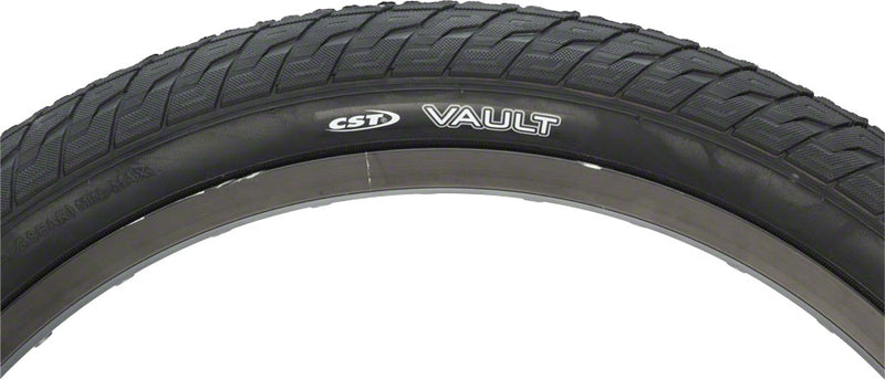 Load image into Gallery viewer, Pack of 2 CST Vault BMX Tire 20 x 2.20 Clincher Wire Bead Black BMX Bike
