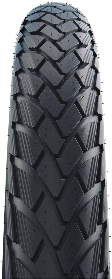 Schwalbe Green Marathon Tire - 700 x 35-37, Clincher, Wire, Black/Reflective, Performance Line, GreenGuard, TwinSkin,