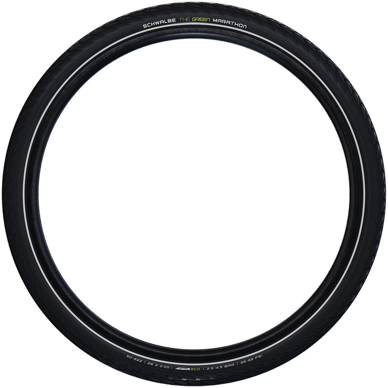 Load image into Gallery viewer, Schwalbe Green Marathon Tire - 700b x 40, Clincher, Wire, Black/Reflective, Performance Line, GreenGuard, TwinSkin,
