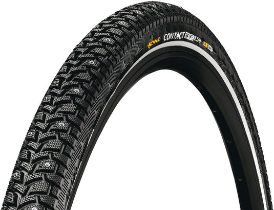 Pack of 2 Continental Contact Spike Tire - 700 x 42, Clincher, Wire, Black/Reflex, 120 Studs, SafetySystem Breaker, E25