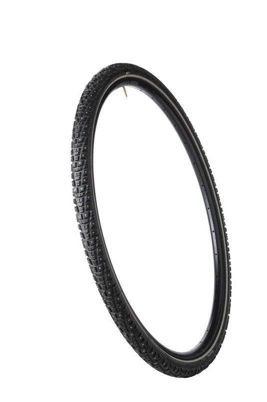 Pack of 2 45NRTH Gravdal Tire 700 x 38 Clincher Steel Black 33tpi 252 Carbide Steel Studs