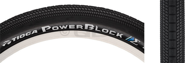 Load image into Gallery viewer, Pack of 2 Tioga PowerBlock Tire 20 x 1.75 Clincher Wire Black 60tpi
