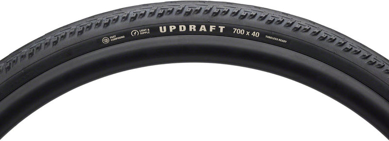 Load image into Gallery viewer, Teravail Updraft Tire - 700 x 35, Tubeless, Folding, Black, Durable, Fast Compound

