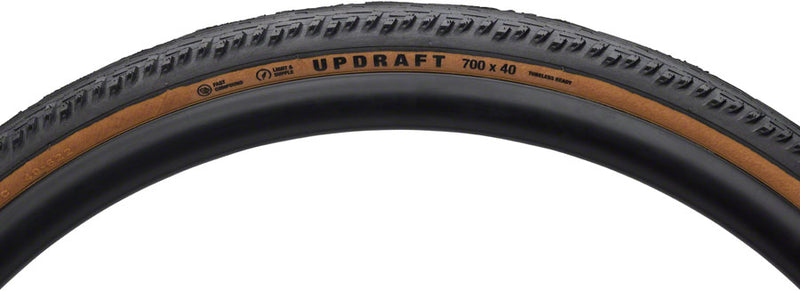 Load image into Gallery viewer, Teravail Updraft Tire - 700 x 35, Tubeless, Folding, Tan, Durable, Fast Compound
