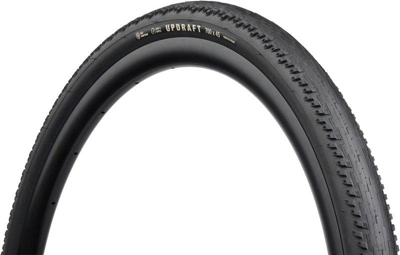 Load image into Gallery viewer, Teravail Updraft Tire - 700 x 45, Tubeless, Folding, Black, Light and Supple, Fast Compound
