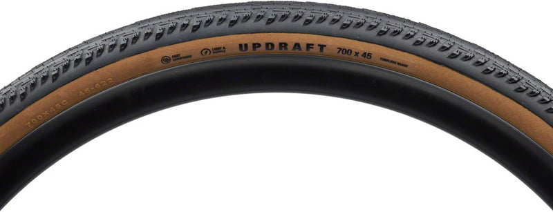 Load image into Gallery viewer, Teravail Updraft Tire - 700 x 45, Tubeless, Folding, Tan, Durable, Fast Compound
