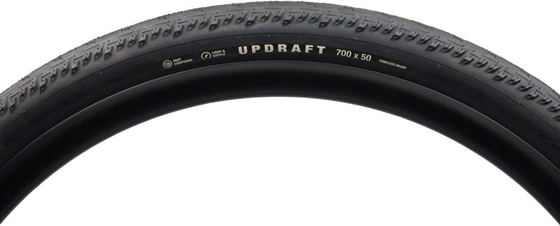 Load image into Gallery viewer, Teravail Updraft Tire - 700 x 50, Tubeless, Folding, Black, Durable, Fast Compound
