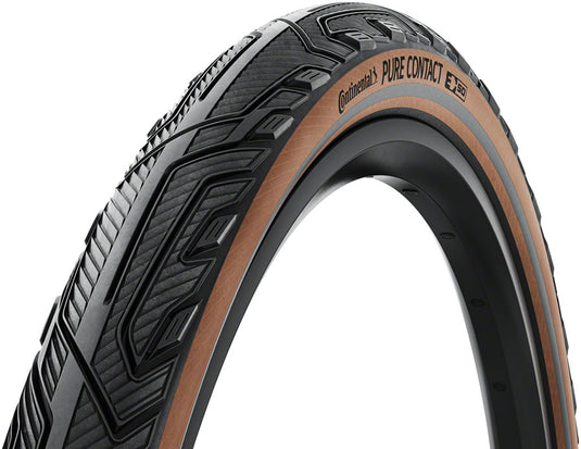 Pack of 2 Continental Pure Contact Tire - 700 x 50, Clincher, Folding, Black/Coffee/Graphite Reflex, Vectran / PolyX Breaker, E50
