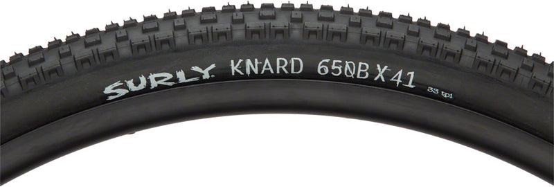 Load image into Gallery viewer, Pack of 2 Surly Knard Tire 650b x 41 TPI 33 PSI 75 Clincher Wire Black Gravel Road Bike
