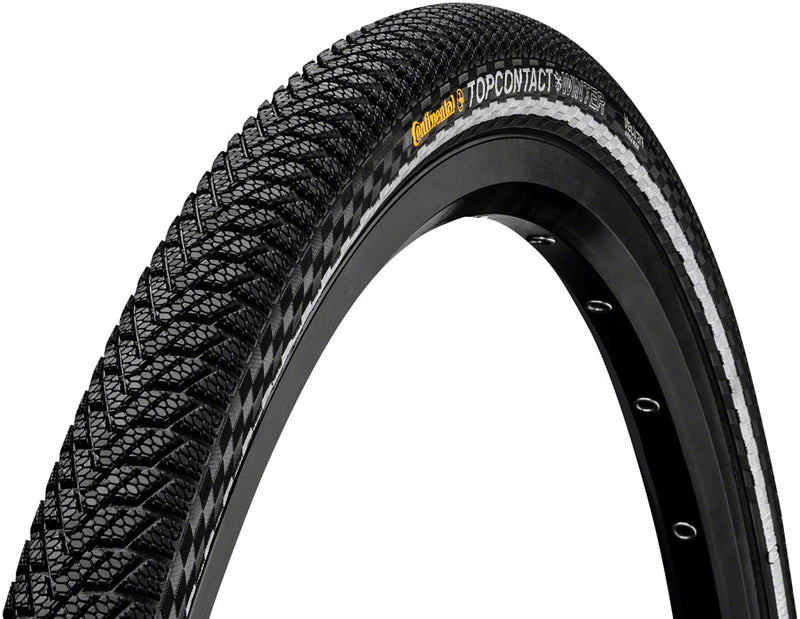 Load image into Gallery viewer, Pack of 2 Continental Top Contact Winter II Tire - 26 x 2.2, Clincher, Wire, Black/Reflex, Vectran Breaker, E50
