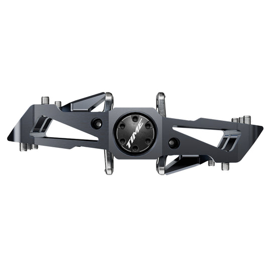 TIME Xysto A1 Pedals Body: Aluminum, Spindle: Steel, 9/16'', Grey, Pair