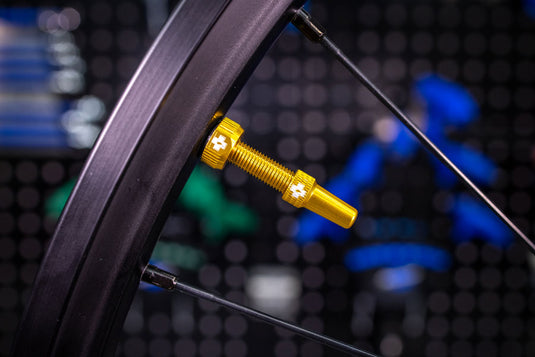 Muc-Off V2 Tubeless Valve Kit - Gold, 60mm, Pair 4mm Machined Allen Key Slot