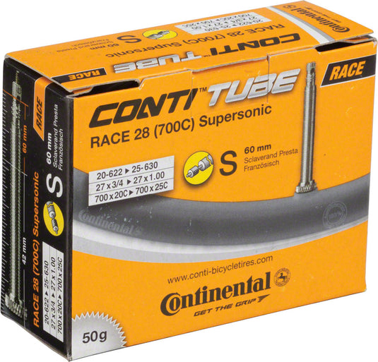 Pack of 2 Continental 700 x 18 - 25mm 60mm Presta Schrader Valve