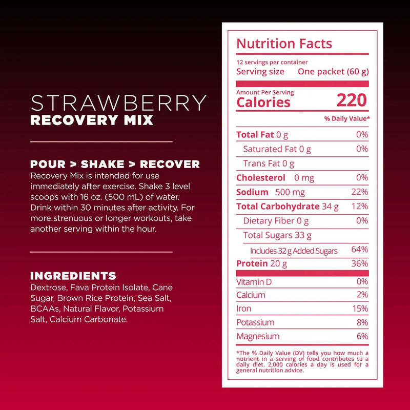 Load image into Gallery viewer, Tailwind Nutrition Recovery Mix, Strawberry, 42oz
