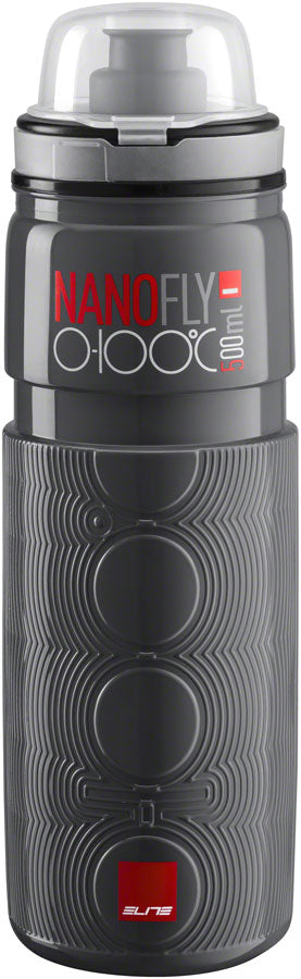 Pack of 2 Elite SRL Nanofly Insulated Water Bottle - 500ml, Dark Gray