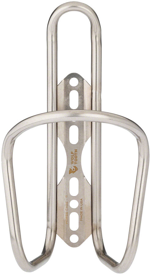 Pack of 2 Wolf Tooth Morse Bottle Cage - Titanium, Silver