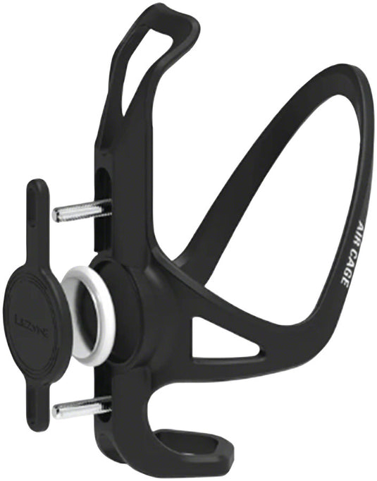 Lezyne Matrix Air Water Bottle Cage Black Secure, Water-Resistant Bike Storage with AirTag Compatibility
