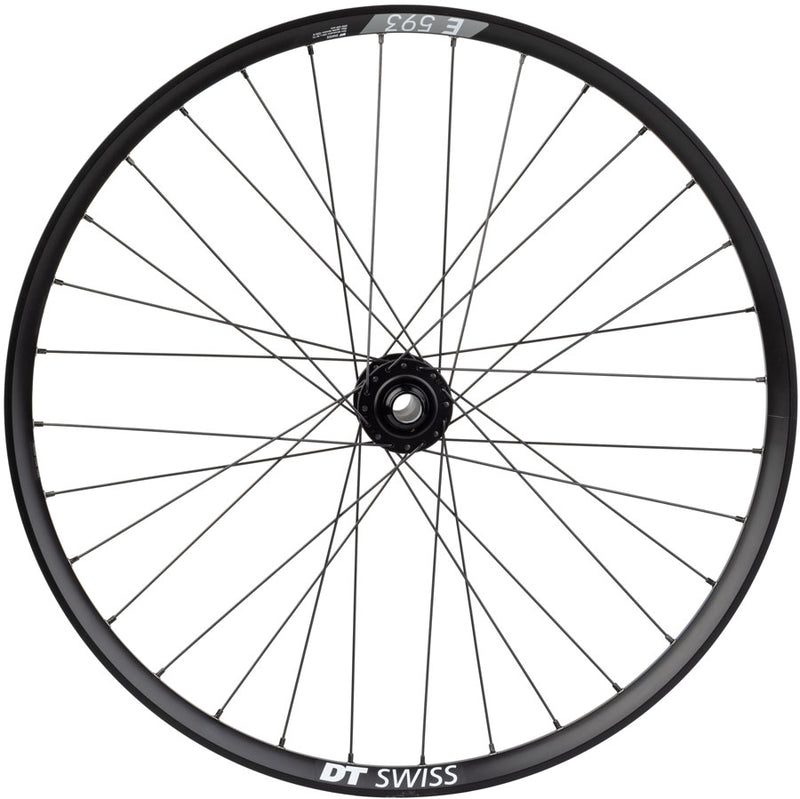 Load image into Gallery viewer, Quality Wheels Bear Pawls / DT Swiss E593 Front Wheel - 26", 20 x 110mm, 6-Bolt, Black, 32H
