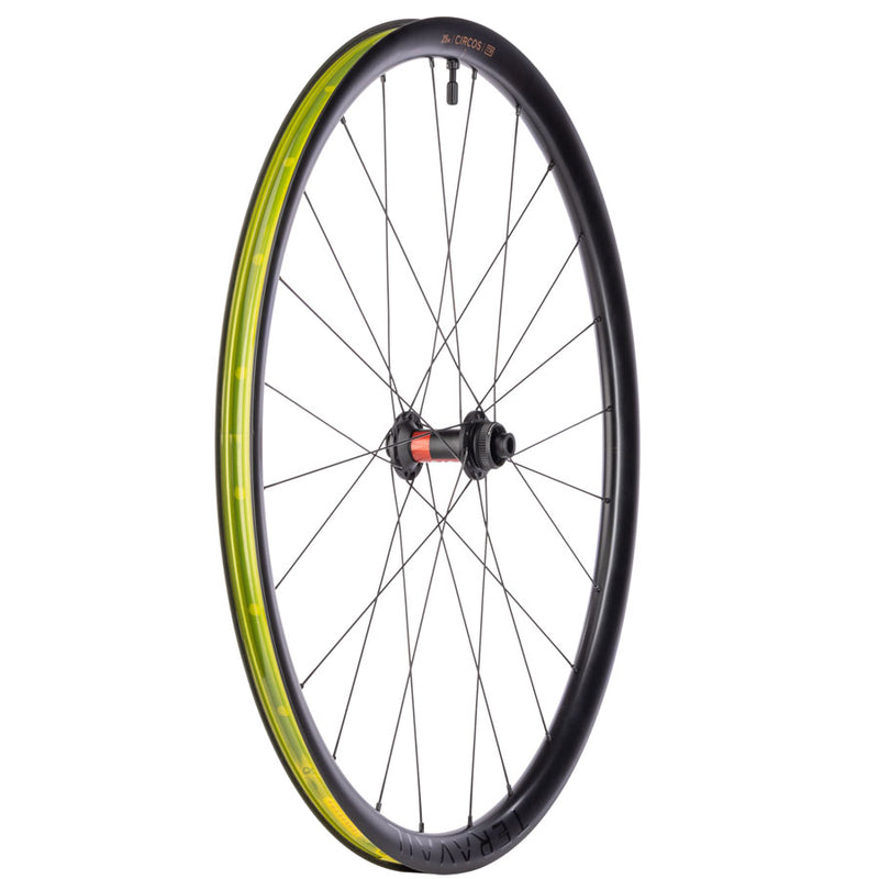 Load image into Gallery viewer, Teravail Circos Gravel Front Wheel - 700, 12 x 100mm, Center-Lock, Carbon, DT240, 24H

