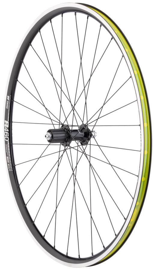 Quality Wheels Shimano 105/DT R460 Wheelset - 700, QR x 100/130mm, Rim Brake, HG11 Road, Black, Clincher, 32H