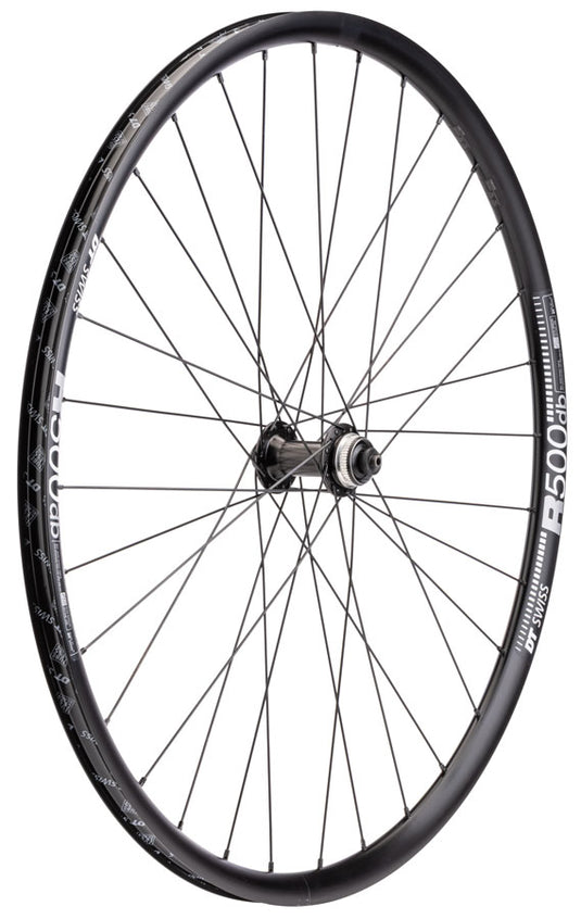 Quality Wheels Shimano/DT R500 Front Wheel - 700, QR x 100mm, Center-Lock, Black, 32H