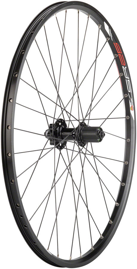 Quality Wheels Sun SR25 Rear Wheel 26in QRx135mm 6-Bolt HG 10 Black Clincher