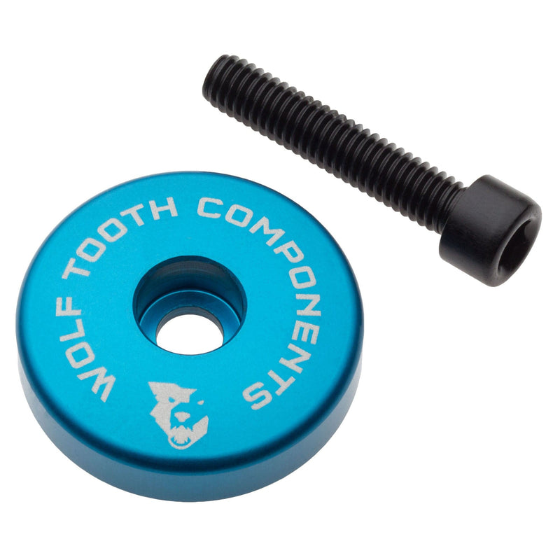 Load image into Gallery viewer, Wolf Tooth Ultralight Stem Cap with Integrated 5mm Spacer - 6061 Aluminum
