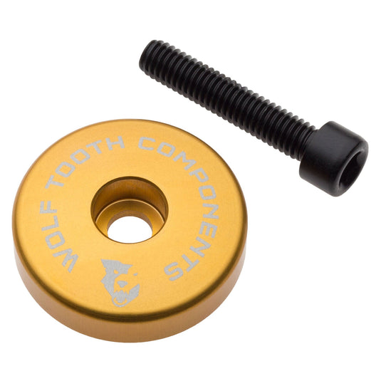 Wolf Tooth Ultralight Aluminum Stem Cap with Integrated Spacer - 1-1/8" Compatibility