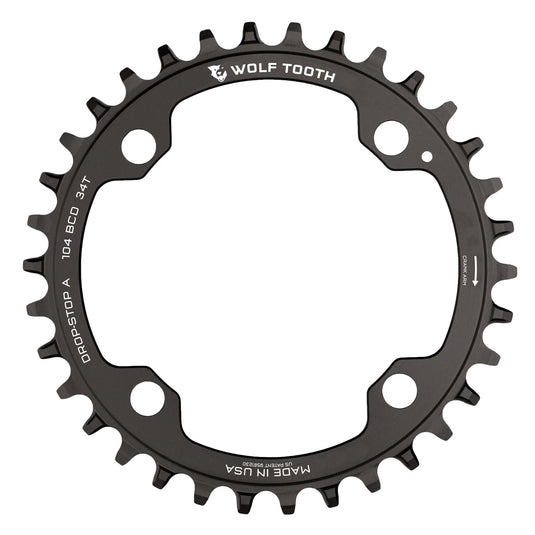 Wolf Tooth Chainring 36t 104 BCD Requires 12-Speed Hyperglide+ Chain Aluminum