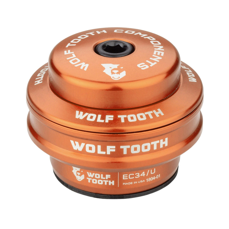 Load image into Gallery viewer, Wolf Tooth EC44/40 Raw Silver Performance Headset - CNC Machined Aluminum &amp; Black Oxide Bearings
