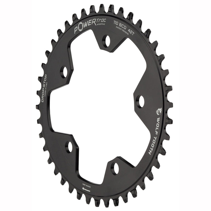 Load image into Gallery viewer, Wolf Tooth 38T Drop-Stop Elliptical Aluminum Chainring for 1x Drivetrain
