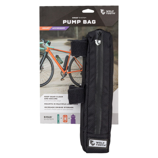 Wolf Tooth Components B-RAD Pump Bag Black For Bike Frame Pumps