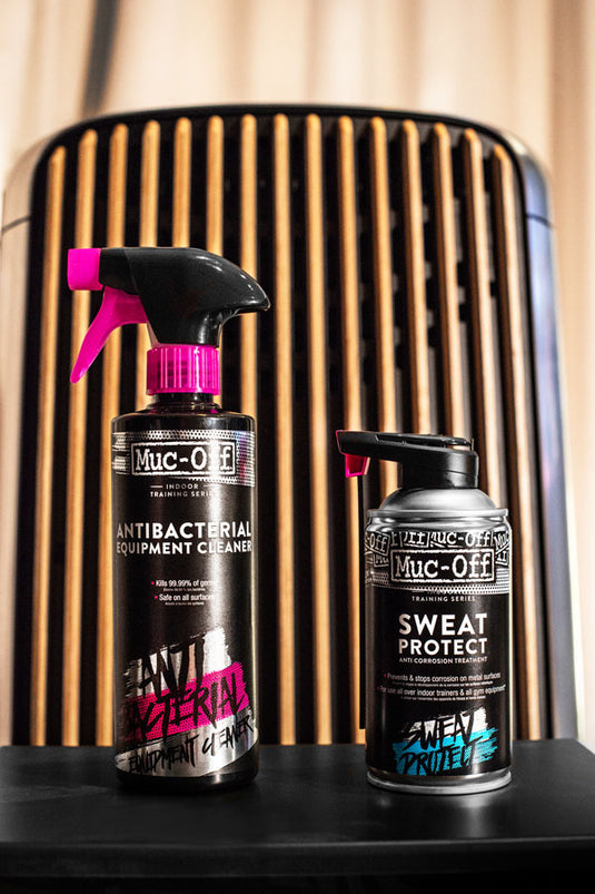 Muc-Off Indoor Training Kit Includes C3 Lube, Sweat Protect, Cream And Towel