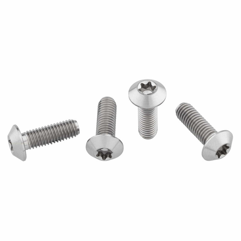 Load image into Gallery viewer, Wolf Tooth Titanium Water Bottle Cage Bolts Standard Head Raw 4 pc.
