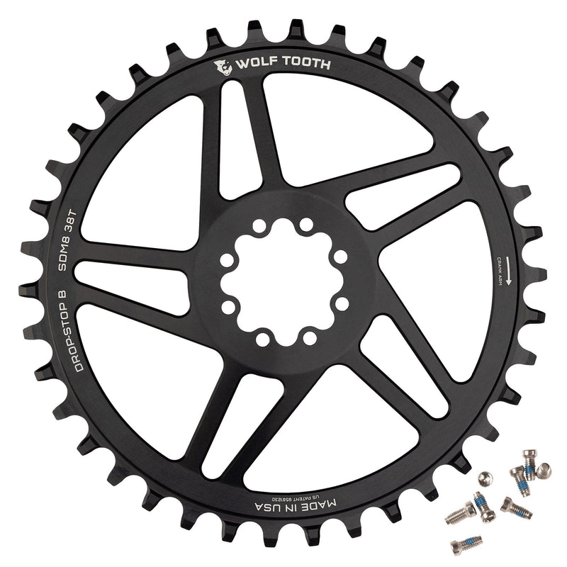 Load image into Gallery viewer, Wolf Tooth Direct Mount Chainring - 36t, SRAM 8-Bolt Direct Mount, 6mm Offset, Drop-Stop ST, Requires 12-Speed HG+
