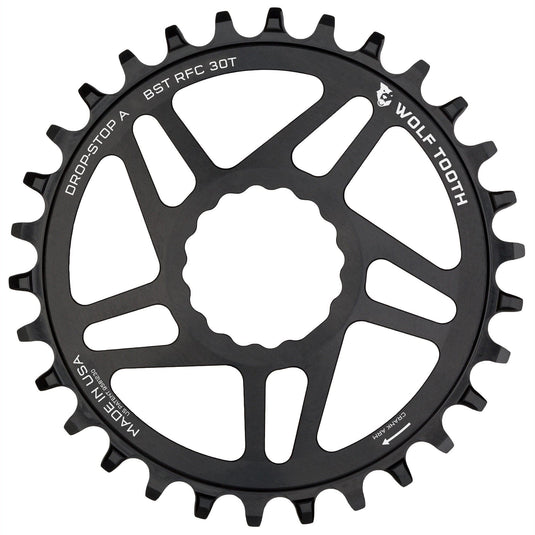 Wolf Tooth Direct Mount Chainring - 30t, RaceFace/Easton CINCH Direct Mount, Drop-Stop B, For Boost Cranks, 3mm Offset,