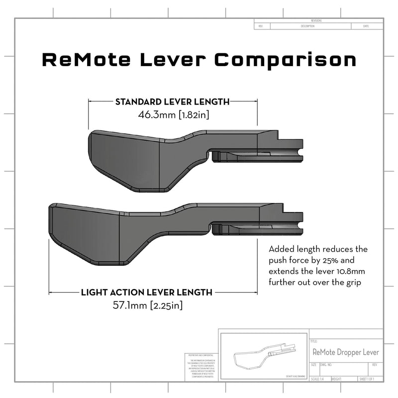 Load image into Gallery viewer, Wolf Tooth Light Action Dropper Lever Collection for SRAM &amp; Shimano I-Spec 2 | Lightweight, Durable, Low-Force, Compatible, Stiffer Spring Benefits

