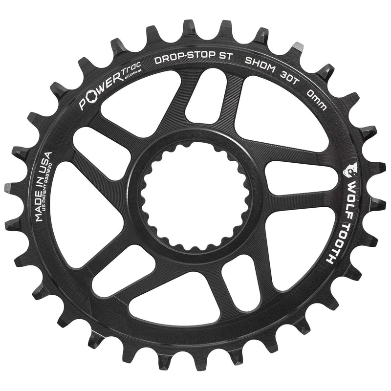 Load image into Gallery viewer, Wolf Tooth Elliptical Direct Mount Chainring - 32t, Shimano Direct Mount, Drop Stop B, Boost, 3mm Offset, Black
