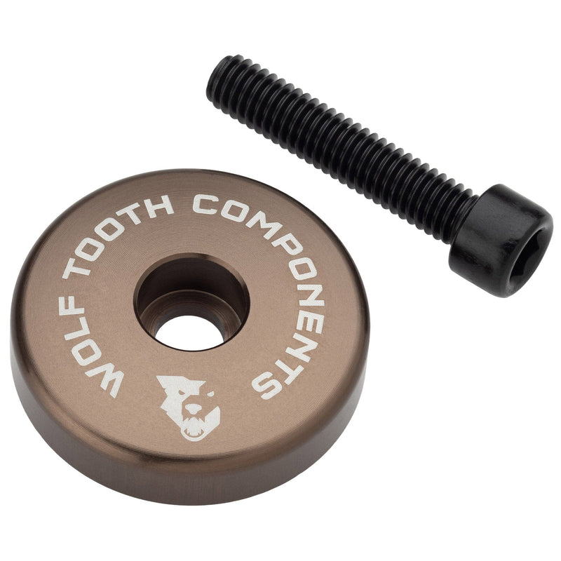 Load image into Gallery viewer, Wolf Tooth Ultralight Stem Cap with Integrated 5mm Spacer - 6061 Aluminum
