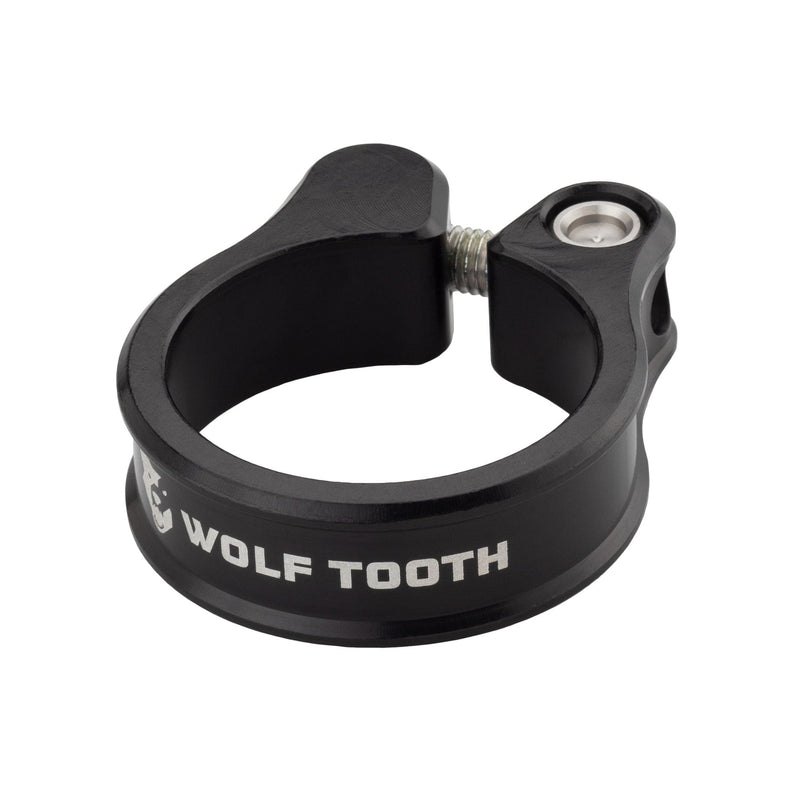 Load image into Gallery viewer, Wolf Tooth 6061 Aluminum Seatpost Clamp - Precision Self-Aligning, Lightweight, 28.6mm Raw Silver
