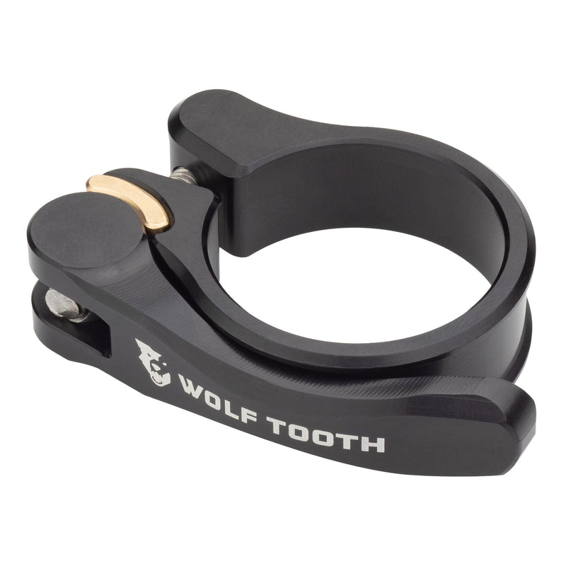Load image into Gallery viewer, Wolf Tooth 28.6mm Aluminum Quick Release Seatpost Clamp - CNC Machined, Ergonomic, Lightweight, Red
