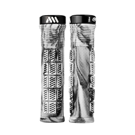 All-Mountain-Style-Rise-Grips-White-Camo-Grips-132mm-Bicycle-Grips