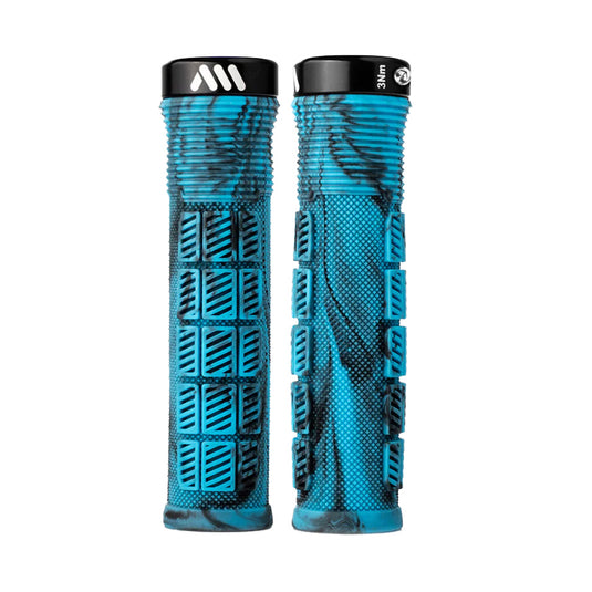 All-Mountain-Style-Rise-Grips-Blue-Camo-Grips-132mm-Bicycle-Grips